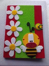 Capa De Caderno Em Eva Simples Caderno Cadernos Decorados Trabalhos Manuais Cadernos Fofos