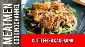 cuttlefish kangkong 鱿鱼应菜 youtube vegetable dishes recipes asian recipes