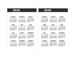 We hope you enjoyed it and if you want to download the pictures in high quality, simply just click the image and you will be redirected to the download page of new 8.5 x 11 printable calendar. 2020 Printable One Page Year At A Glance Calendar Paper Trail Design