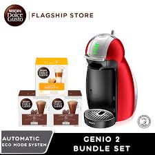 Nescafe dolce gusto coffee machine. Nescafe Dolce Gusto Pack Of 3 Genio Red Kp1605 Automatic Coffee Machine Bundle Lazada