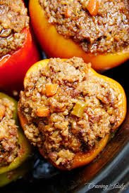 Arrange stuffed bell peppers in the crock of a slow cooker; Seriously Good Stuffed Bell Peppers Craving Tasty