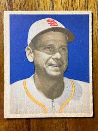 1949 Jerry Priddy Bowman Baseball Card #4, No Creases TC