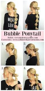 Bubble Ponytail Tutorial Bubble Ponytail Ponytail Tutorial Cashmere Hair