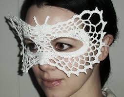 Crochet Pattern Butterfly Lace Masquerade Mask PDF Photo Prop Costume Dress  up Party Ball Prom Fairy