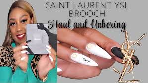 opyum ysl snake brooch in metal