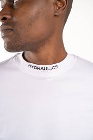 Hydraulics Logo Embroidered Collar Tee White