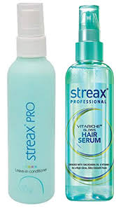It'll help smoothen your rough and damaged hair, make it more silky, and also protect it from the harmful uv rays. Buy Streax Pro Leave In Conditioner 100ml And Streax Pro Hair Serum Vita Gloss 100ml Online At Low Prices In India Amazon In