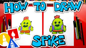Join my brawl stars community discord chat. How To Draw Spike From Brawl Stars Youtube