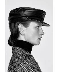 Image 4 Of Faux Leather Nautical Cap From Zara Zara Women Online Accessories