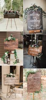 Wood and paint marker wedding welcome sign. 30 Stunning Wedding Welcome Sign Ideas To Steal