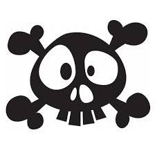 Le tatouage tête de mort s'avère assez surprenant en termes de diversité stylistique. Download Stickers Decors De Pirate Tete De Mort Skull Silhouette Dessin Tete De Mort Rigolote Png Image With No Background Pngkey Com