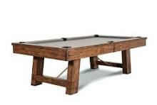 Isaac Slate Pool Table | Distressed Brown & Gold | Plank ...