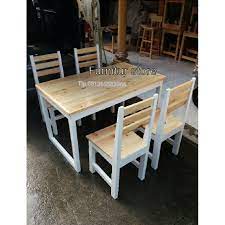 Akan membuka usaha cafe atau restoran? Jual Set Meja Kayu 1 Set Meja Makan Kursi Cafe Meja Kayu Jati Meja Kursi Low Price Shopee Indonesia