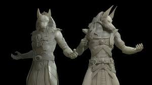 Anubis Sculpts By Michael Heath Creatures 3d Anubis Creature 3d Sculpting