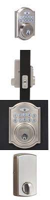 Door Locks And Lock Mechanisms 180966 Defiant Spin To Lock Single Cylinder Satin Nickel Castle Electronic Deadbol Deadbolt Keypad Deadbolt Electronic Deadbolt