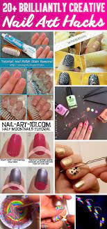 20 Brilliantly Creative Nail Art Hacks That Are Pure Genius Cute Diy Projects Nail Art Hacks Nail Art For Kids Simple Nails