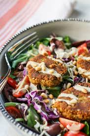 Falafel Salad Recipe Falafel Salad Falafel Healthy Vegetarian Dinner