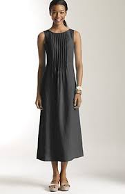 J Jill Sleeveless Pintucked Linen Dress Moda Vestidos Roupas De Linho Moda