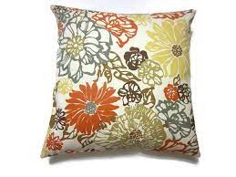 Maybe you would like to learn more about one of these? Decorative Pillow Cover Orange Tangerine Olive Green Mustard Yellow Brown Charcoal Gray Multicolored Floral Throw Accent 18x18 Decorative Pillows Decorative Pillow Covers Floral Throw Pillow Covers