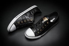 Black And White Chuck Taylors Low Converse Chuck Taylor All Star Slim Black Leather Low Tops Black Leather Converse Leather Converse Black Leather