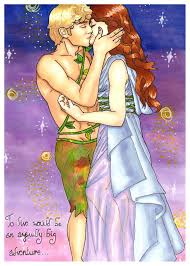 Peter Pan And His Wendy By Perfect Fairytale On Deviantart Sick Drawings Disney Animated Movies Fairy Tales