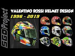 We look back at some of the best helmet designs sported by motogp legend valentino rossi! Valentino Rossi Helmet Design 1996 2019 Youtube