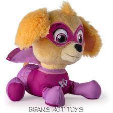 Paw Patrol Super Hero Plush Pup Pals Skye In Uniform Mask And Cape New Release Paw Patrol Plush Paw Patrol Paw Patrol Gifts