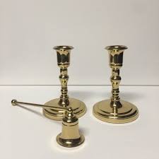 Glass hurricane at extra cost. Partylite Accents Vintage Brass Candle Holder Set Poshmark