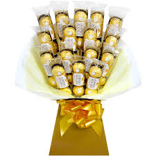 Often referred to as golden pleasures, ferrero chocolates are the perfect gifts to celebrate any kind of occasion with your loved ones. Ferrero Rocher Chocolate Bouquet Luxury Chocolate Hamper