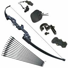 Black And White Bow And Arrow Takedown 30 40lbs Archery Recurve Bow Kits Hunting Target Beginner Practice Ebay Arco Recurvo Arco E Flecha Armas