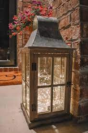 Spring Front Porch Tour And Diy Solar Lantern Cute Ideas For Your Porch Diy Solar Lanterns Porch Lanterns Front Porch Decorating