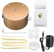 This is a great little sculpting wheel that would work well at home and for instruction. Turning Electric Pottery Wheel Ceramic Machine 12v 1500rpm Diy Ceramic Clay Pottery Making Tool Kit With Turntable Gold Buy Online At Best Price In Uae Amazon Ae