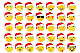Download Christmas Emoticons Emoji Pre Designed Illustrator Graphics Creative Market SVG Cut Files