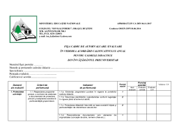 Am respectat legea dreptului de autor. Doc Fisa Cadru De Autoevaluare Evaluare In Vederea AcordÄrii Calificativului Anual Pentru Cadrele Didactice Angelo Buffi Academia Edu