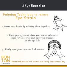 Eyeexercises Practice These Simple Yoga Eye Exercises Like Palming Blinking And Reduce Eye Strain Naturally Eye Exercises Eye Strain Exercise
