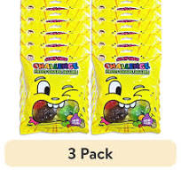 (3 pack) Juicy Chew Fruit Shape Jellies for TikTok Challenge Value Pack 9.85 Oz Bag | Pack of 10 (70 Total Jellies)