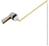 Hibbent Universal Metal Front Mount Toilet Handle Replacement Kit, Brass  Toilet Flush Tank Lever with Stainless Steel Flapper Chains for Most  Toilets, ...