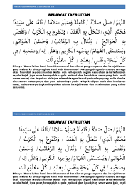 Bacaan shalawat nabi pertama yang dikatakan paling istimewa adalah bacaan shalawat nariyah. Selawat Tafrijiyah Maksud