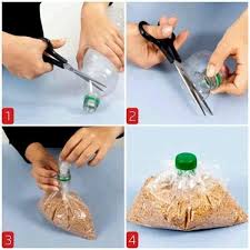 How To Close The Bag Using A Plastic Bottle Cap Plastic Bottle Caps Diy Bag Clip Reuse Plastic Bottles