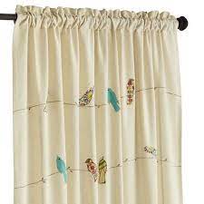 Applique Birds On A Wire Curtain Curtains Diy Curtains Curtains Living Room