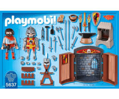 Playmobil Coffre Chevalier Et Forgeron 5637 Au Meilleur Prix Sur Idealo Fr Contient deux personnages de chevalier avec leurs armures, boucliers et armes. playmobil coffre chevalier et forgeron