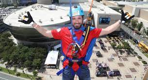 'over the edge' rappelling fundraiser to benefit friends of the nascar hall of fame foundation and the nascar foundation: Over The Edge Charlotte Part Of Nascar Race Week In Queen City Nascar Foundation
