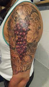 The truth is it looks fantastic on this woman's body and it doesn't involve too much tattooing. Vine With Grapes Wine Tattoo Vine Tattoos Full Sleeve Tattoos