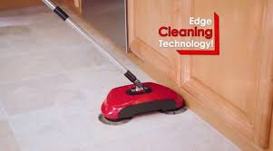 Roto Sweep A Floor Sweeper With Rotating Brushes Floor Sweepers Broom And Dustpan Flooring