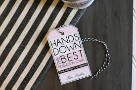 Hostess Thank You Gift - HANDS DOWN Best HOSTESS Around! - Instant Download  - Customizable Tag - Etsy