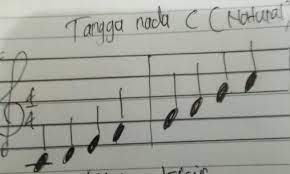 Untuk nada dasar a minornya adalah f#m. Susunan Tangga Nada Natural Menggunakan Not 1 4 Dengan Birama 4 4 Brainly Co Id