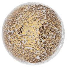 With the holidays behind us, many of us need something to look forward to and celebrate. Gold Mosaic Decorative Sphere Hobby Lobby 40484