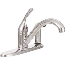 Delta faucet company makes a number of kitchen faucets in classic and modern styles. Delta Part 300 Dst Delta Classic Single Handle Standard Kitchen Faucet With Side Sprayer In Polished Chrome Single Handle Kitchen Faucets Home Depot Pro