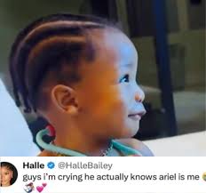 Halo recognized his mom Halle Bailey as the Little Mermaid 🧜‍♀️