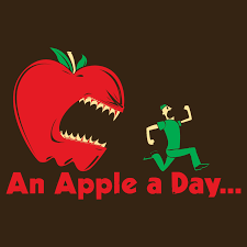 And to cover it up, we'll. An Apple A Day T Shirt Snorgtees